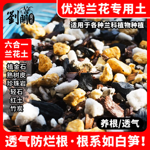 建兰墨兰石斛兰土颗粒花卉绿植盆栽植料 优选兰花6合1专用营养土