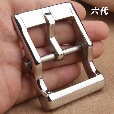 4.0内径不锈钢六代日字针扣男士高档皮带扣卡子腰带配件