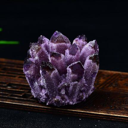 东海紫水晶簇原石矿物工艺品家居装饰摆件消磁石矿物标本晶石摆件