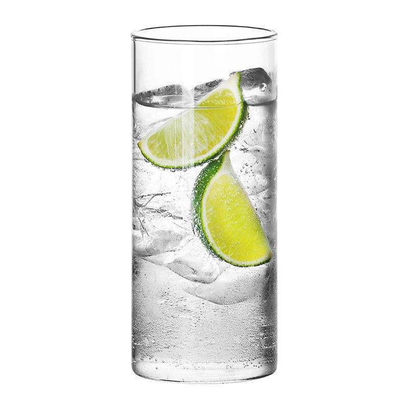 简约薄底长饮鸡尾酒杯柯林杯海波杯玻璃牛奶杯直身杯绿茶杯开水杯