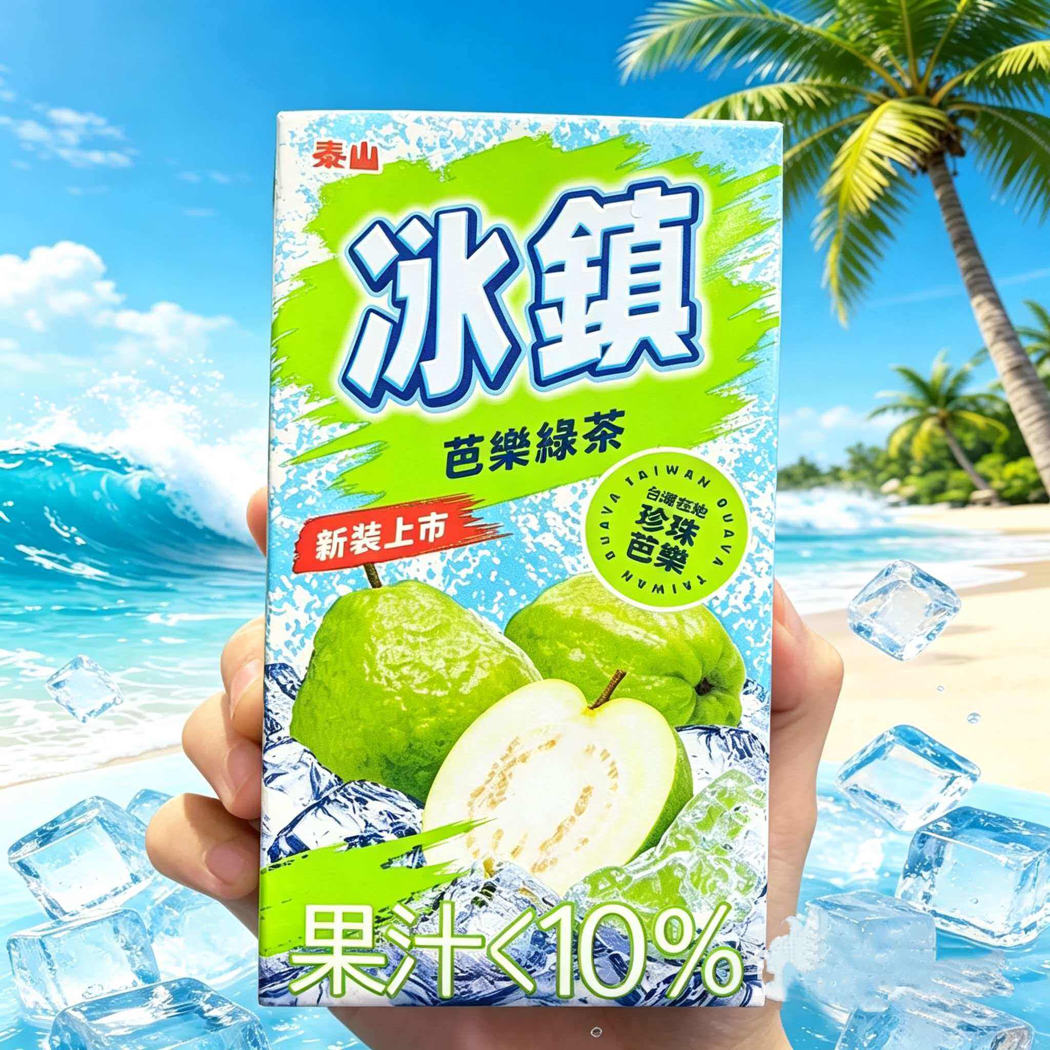 台湾进口泰山冰镇芭乐绿茶冰镇水果茶冰镇柠檬红茶300ML*6盒包邮