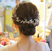 新款 新娘头饰珍珠结婚发带影楼拍照婚纱结婚礼服化妆师跟妆配饰品