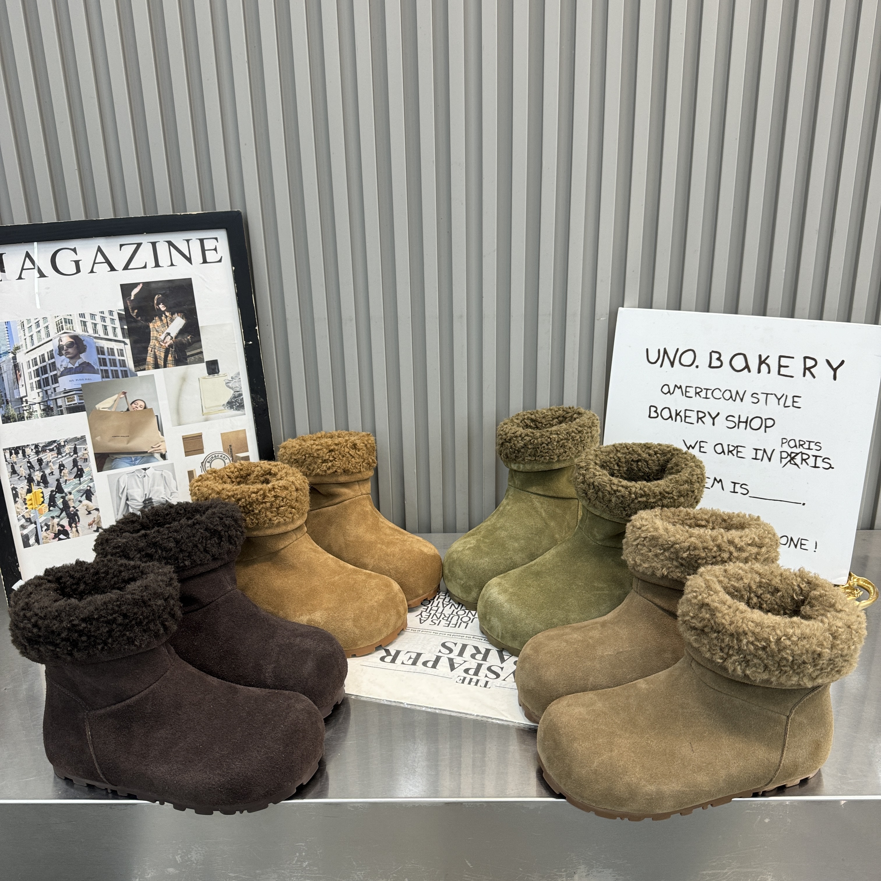 2025新款真皮厚底内增高加绒秋冬百搭休闲短筒靴女鞋雪地靴勃肯鞋