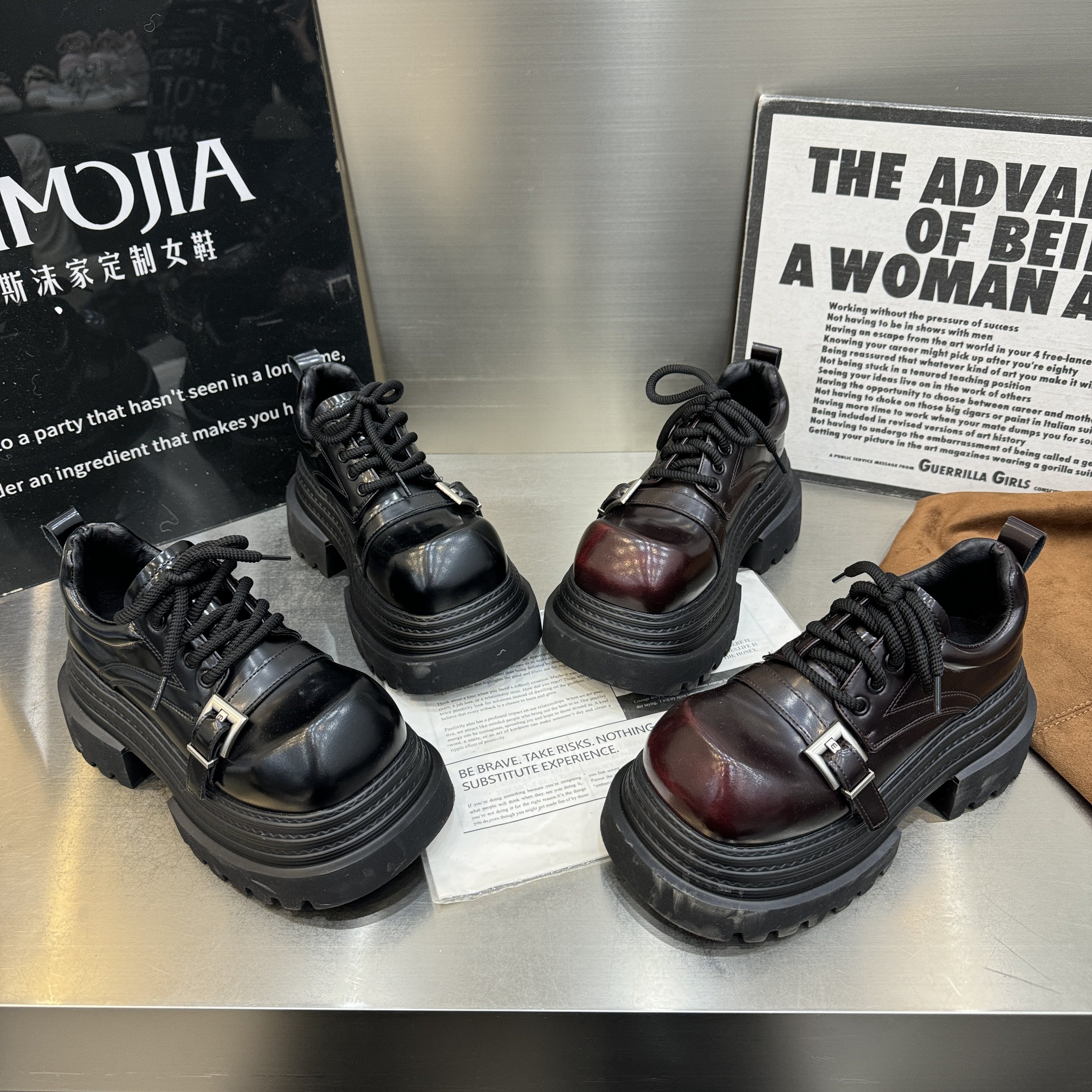 小众英伦风小皮鞋女2026年新款春季女鞋子网红黑色法式厚底乐福鞋,女鞋,时尚休闲鞋,淘宝优惠券,粉丝福利购,淘宝优惠卷