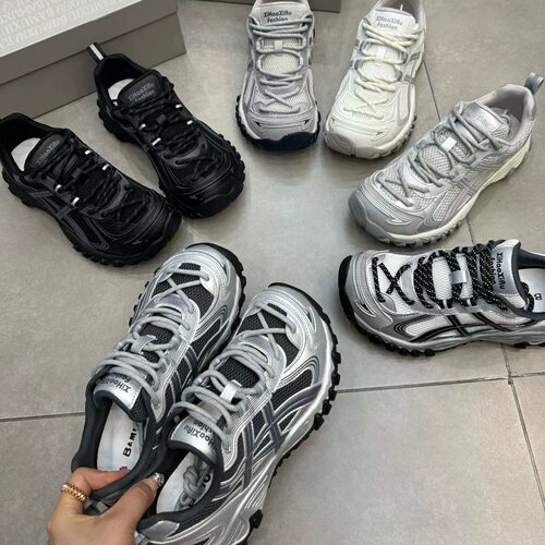 芭慕秀2026春季新款真皮厚底百搭休闲女鞋运动鞋老爹鞋单鞋德训鞋