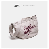 Демисезонная вместительная и большая сумка на одно плечо, брендовый ремешок для сумки, с вышивкой