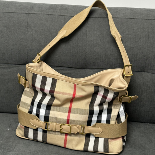 泛本定制款 包 复古格子ins热门战马单肩包女大容量BBR同款