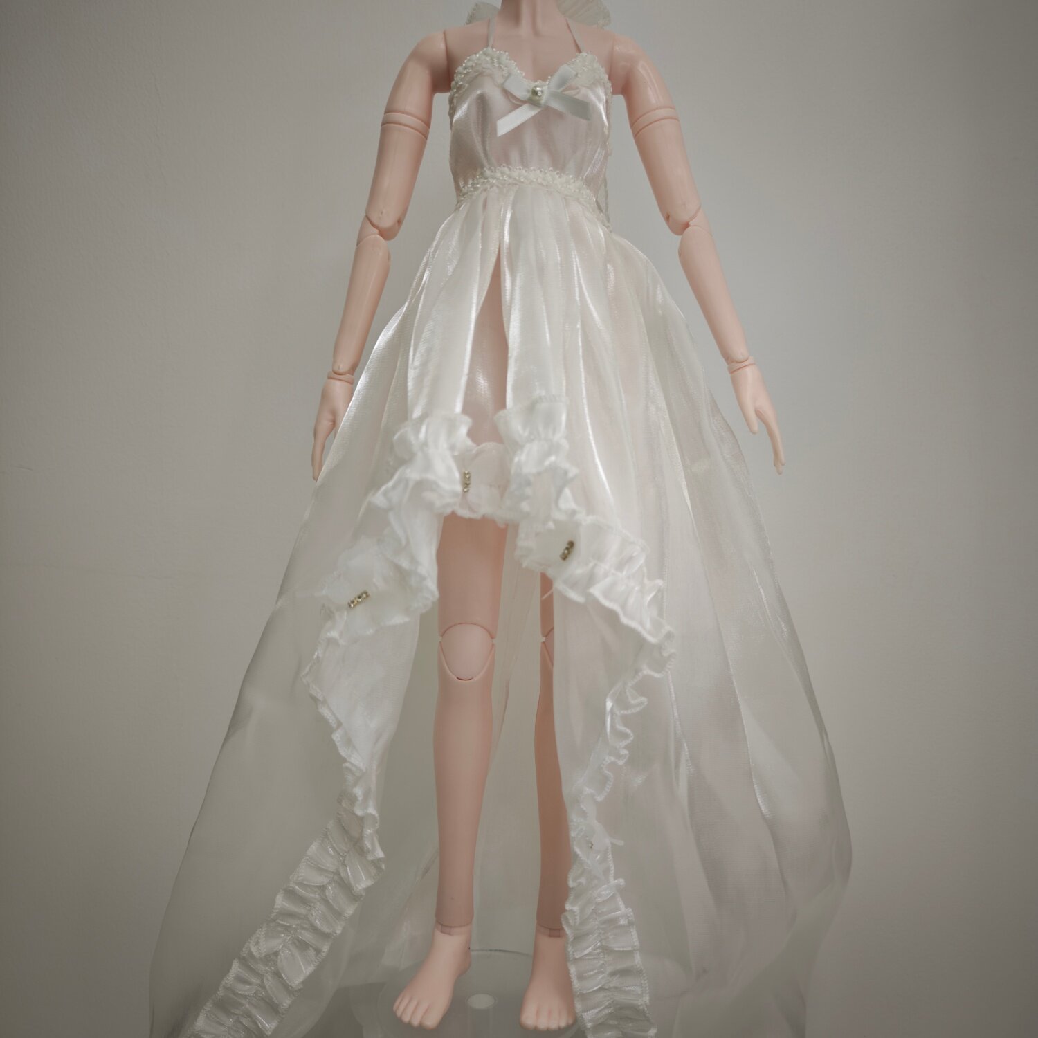 BJD1/3娃衣黑白晚礼服婚纱