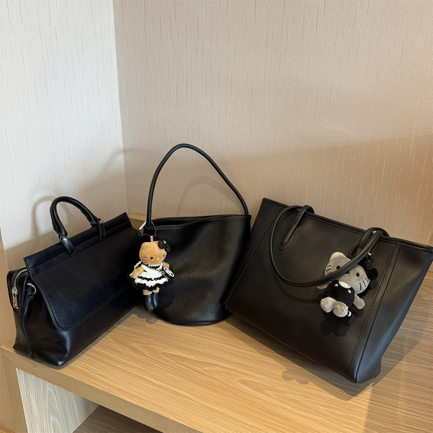 经典黑色包包合集 2026早春新品 大容量百搭实用手提单肩斜挎包