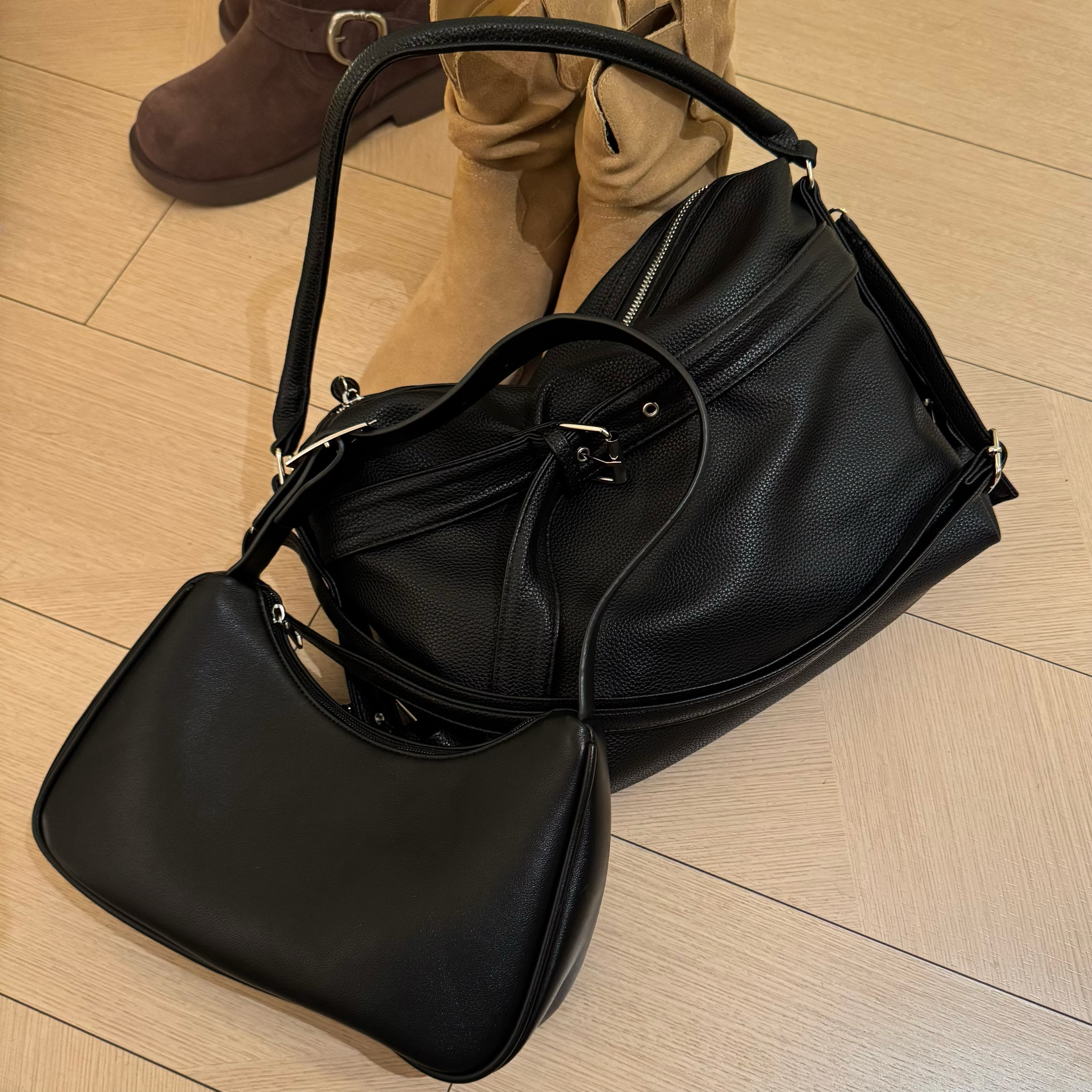 【经典黑色腋下包】百搭机车包辣妹大容量软皮高级感通勤斜挎包女