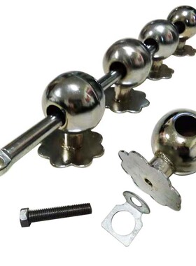 农村大门栓复古门扣老式对开木门明锁插销大铁门插杆穿条门闩挂锁