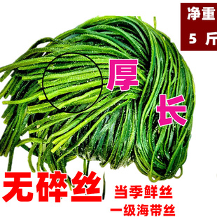 888盐渍海带丝粗丝5斤海带丝盐渍海带片厚海带丝厚火锅麻辣烫食材