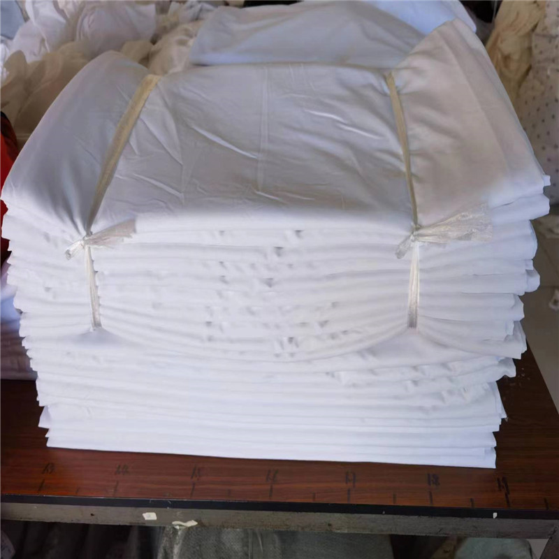 酒店床上用品二手布草纯棉三件套床单单件宾馆民宿白色贡缎加厚密