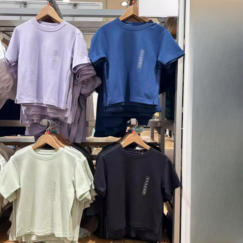 日系夏季童装男童女童棉混纺圆领T恤纯色舒适吸汗速干短袖465136