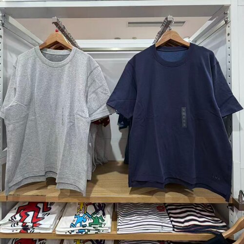 夏季新款男装女装情侣款宽松撞色T恤圆领纯棉休闲宽松短袖485454