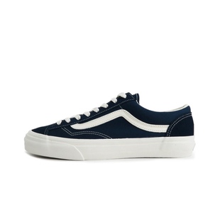 低帮 蓝白 suede 轻便透气 板鞋 Vans 男女同款 Style