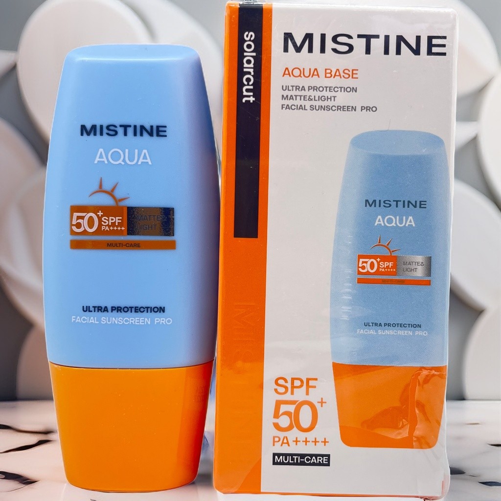 正品泰版Mistine蜜丝婷小黄帽水漾改善防晒霜紫外线隔离SPF50+