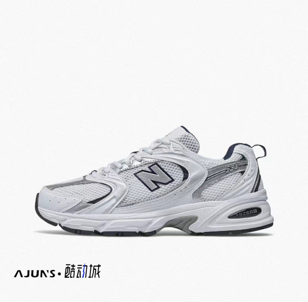 NEW BALANCE NB530耐磨透气低帮跑步鞋男女同款白银色MR530SG 运动鞋new 跑步鞋 原图主图