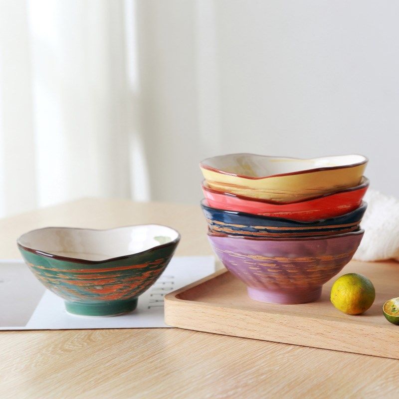 包邮 景德镇创意五彩碗套装 贝壳碗陶瓷碗百家姓碗吃饭碗米饭碗在类目 餐饮具, 餐具, 碗中 - 来自Buy2taobao.com提供专业的淘宝代购服务