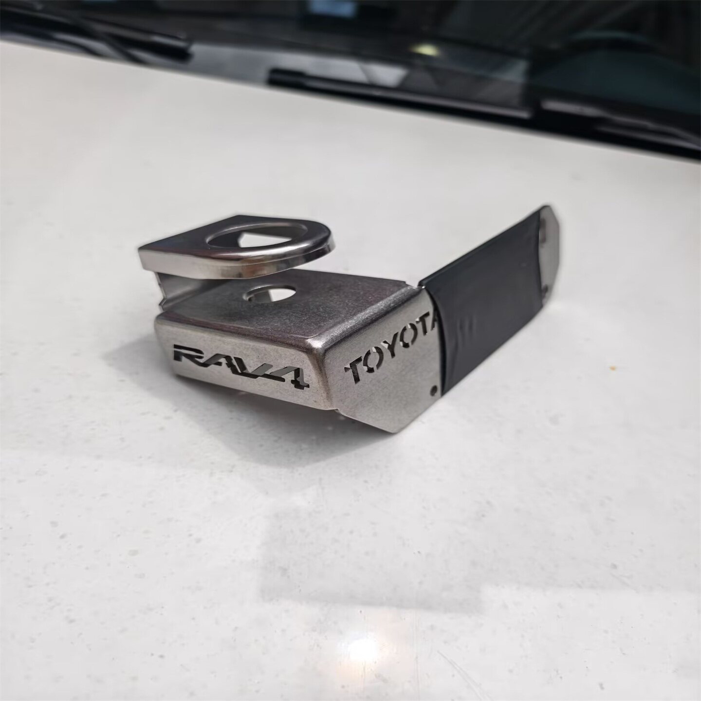 适用丰田背包款RAV4专车专用车载电台对讲机天线防盗支架装饰卡边