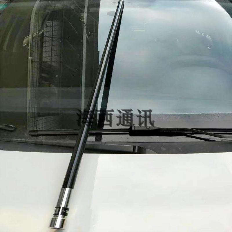 车载玻璃钢天线 车台手台UV双段对讲机天线高增益1米越野改装装饰