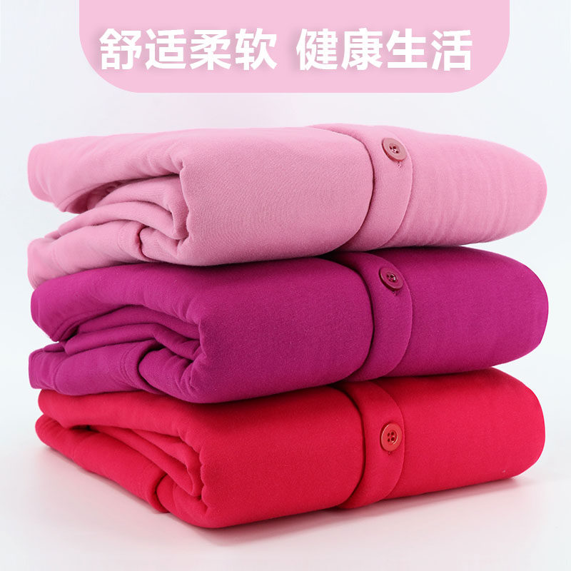 MIDDLE-AGED AND ELDERLY COTTON WARM CARDIGAN TOP MOTHER THREE-LAYER COTTON PADDED THICKENED COTTON AUTUMN COAT CARDIGAN FEMALE