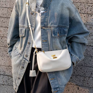 高版本B家凯莉真皮女包Rodeo锁扣腋下包时尚百搭迷你机车法棍包包