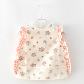 儿童幼儿园罩衣 防脏防水吃饭反穿衣婴儿外穿围兜薄款 宝宝无袖 夏季