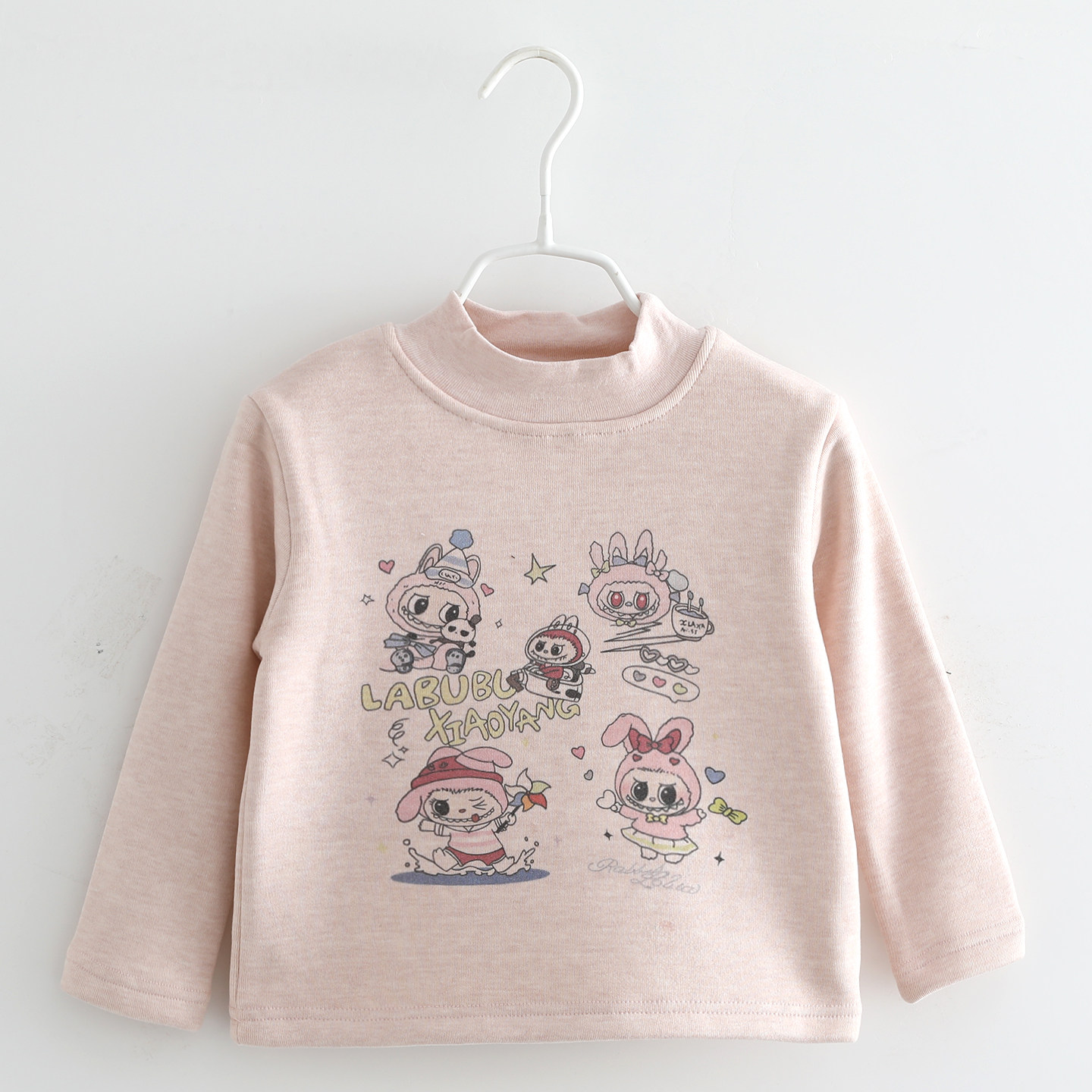 婴儿A类纯棉T恤宝宝加绒上衣儿童秋冬打底衫内搭保暖内衣长袖新款