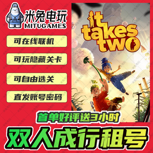 双人成行租号 在线联机Steam账号出租 it takes two双人成型账号