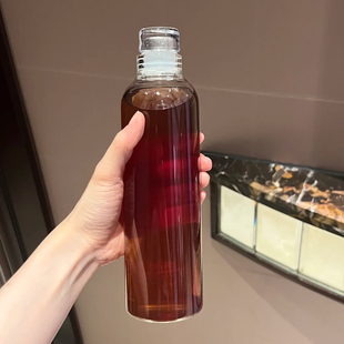 女高颜值高级感轻奢高硼硅冷泡杯透明漂亮喝水 玻璃杯水杯2025新款