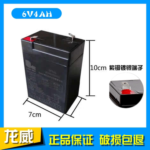 LONGWAY龙威电动车6V4.5ah20hr儿童电动车电瓶遥控玩具车电池通用