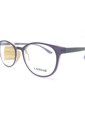 韩国LACELLO L8379紫色超轻质感眼镜框架 佩戴舒适十多年老品牌