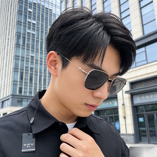 YIFU逸夫Y038偏光太阳镜男女通用方框墨镜简约金属驾驶钓鱼遮阳镜