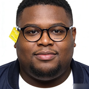 韩国LACELLO 亮黑随意穿搭 L2040超轻TR眼镜框架G820天然环保材料