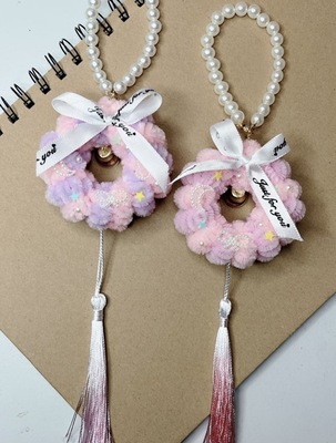 扭扭棒手工花环材料包/成品