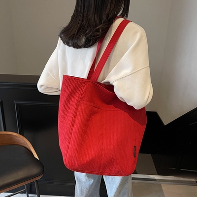 轻便新布料收纳布袋包包上课放书