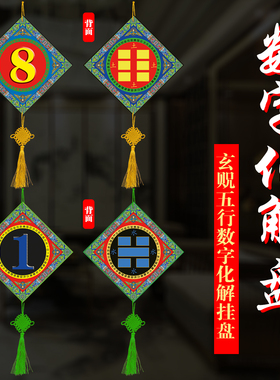 玄贶【五行数字化解挂盘】挂件摆件