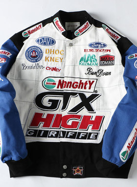 秋冬男士夹克外套工装宽松纯棉拉链长袖立领外穿潮牌休闲