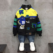 欧美潮牌嘻哈街舞街头机车服个性 杜戴克2020新款 男女童装 小孩夹克