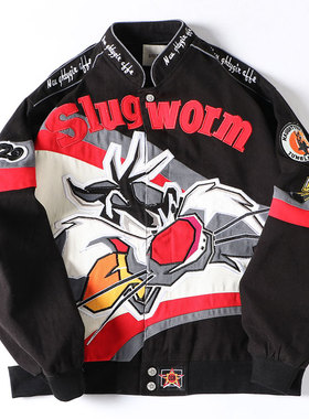 杜戴克2022新款秋冬男士夹克外套工装宽松纯棉拉链长袖立领潮牌