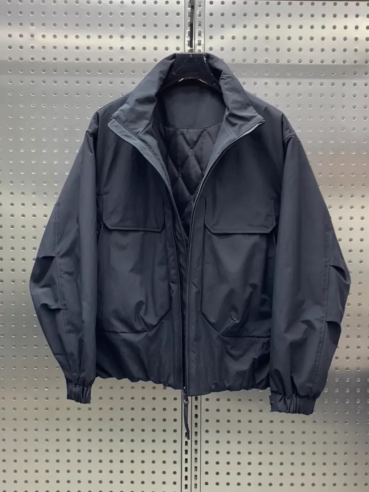 冬季新款工装立领棉服外套加厚韩版大口袋薄棉上衣潮流百搭时尚男