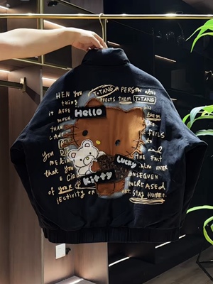 冬季新款加厚立领情侣棉服男潮牌宽松百搭加棉保暖棒球服外套夹克