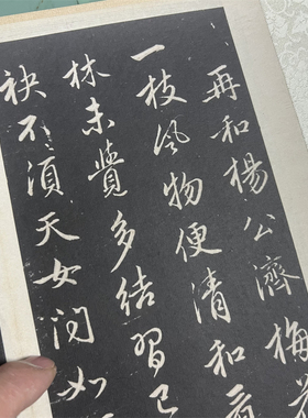 赵孟頫梅花诗行草碑帖名人书法