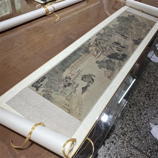 明 文徵明 东园图名家山水画国画高清微喷复制装饰画临摹学习装裱