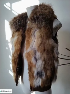 狐狸毛龙猫皮草法式高级感外套水貂马甲獭兔毛中古貂貂皮女度假风