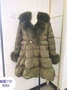 狐狸毛羽绒服可拆卸皮毛一体毛绒小香风短外套大衣秋女法式娃娃衫