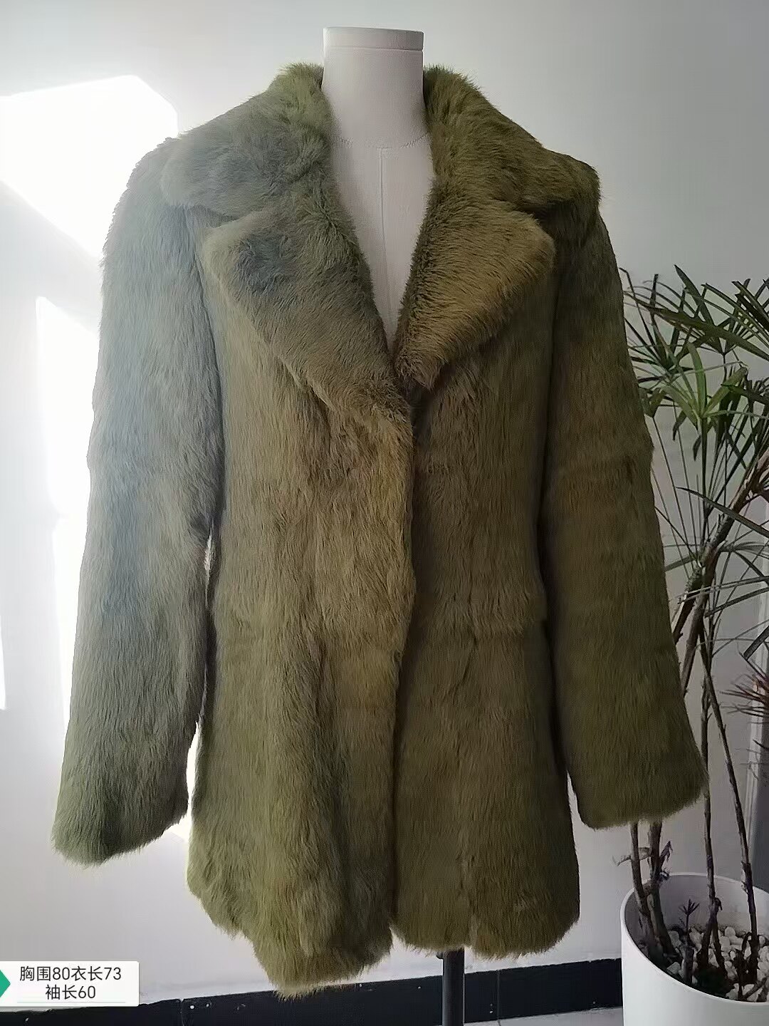 獭兔毛马甲貂皮大衣女龙猫皮草外套通勤貂绒中古绿色貂马甲狐狸毛