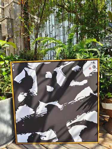 新中式风书法卧室墙面软装版画