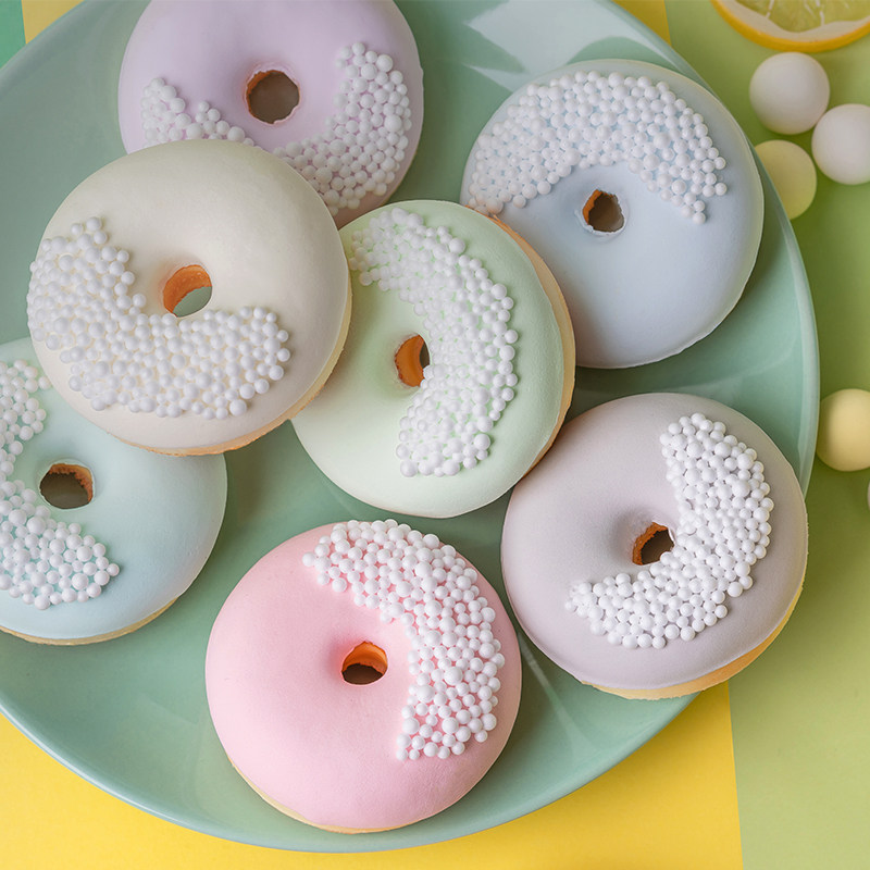 甜甜圈模型仿真蛋糕玩具可爱甜品拍摄道具橱窗装饰摆件墙面装饰挂,家居饰品,仿真水果,淘宝优惠券,粉丝福利购,淘宝优惠卷